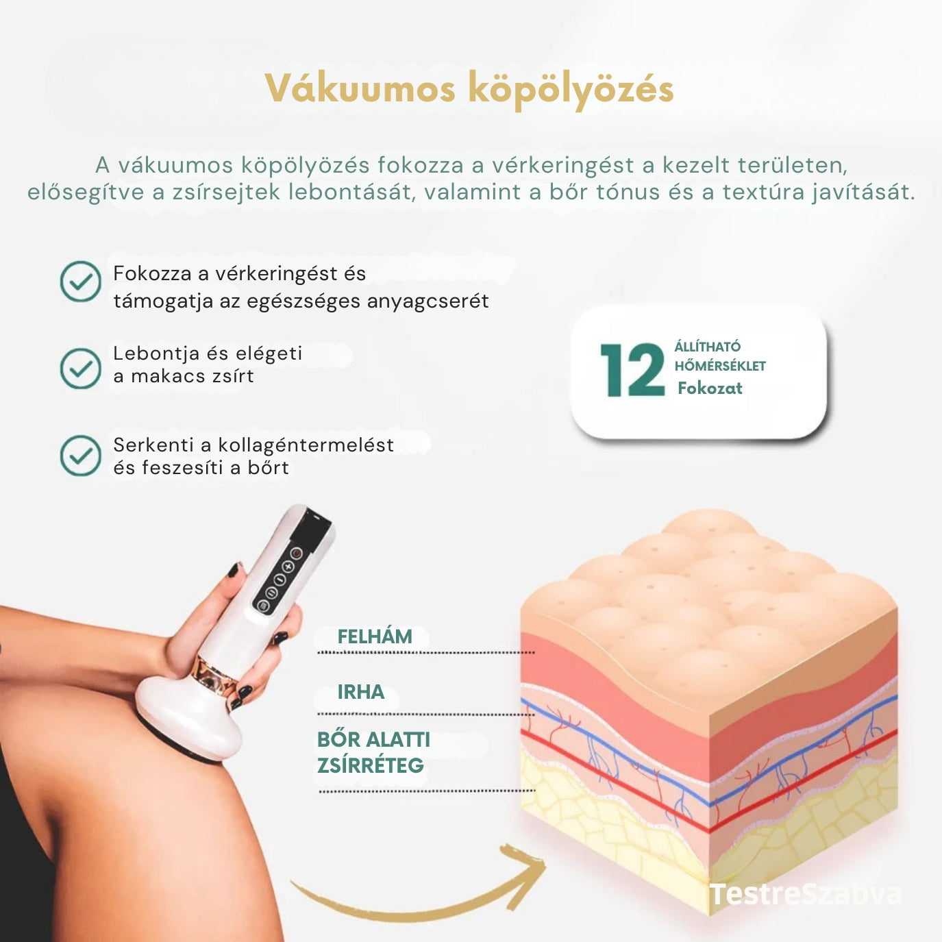 Narancsbőr elleni vákuumos masszírozó